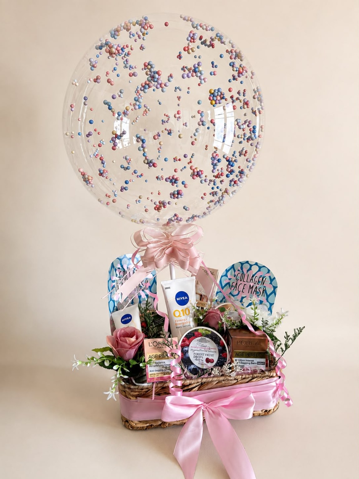 Pink Pamper Balloon by Paradise Hampers